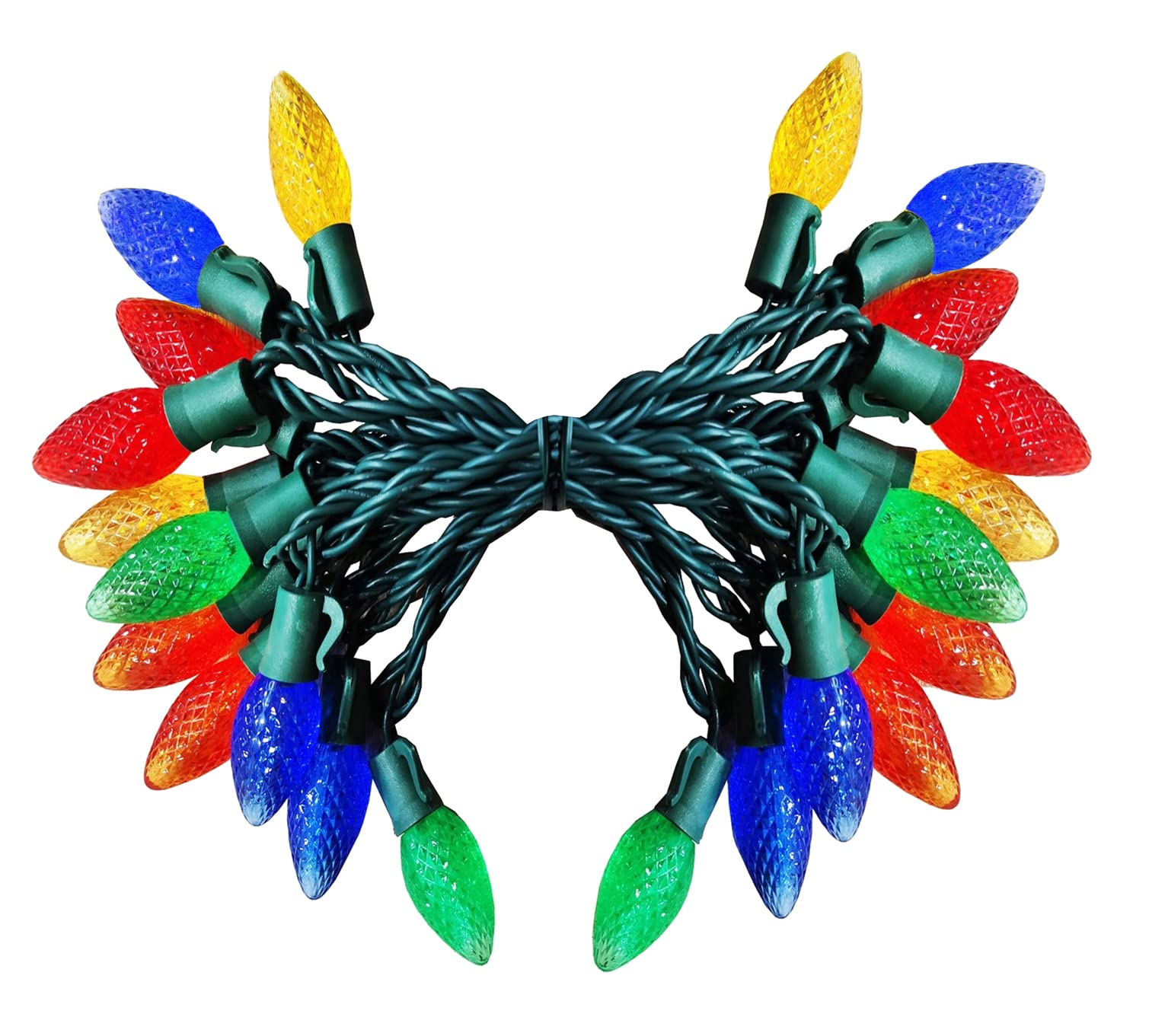 Borita Multicolor C7 13FT 25 LED Straberry Christmas Lights